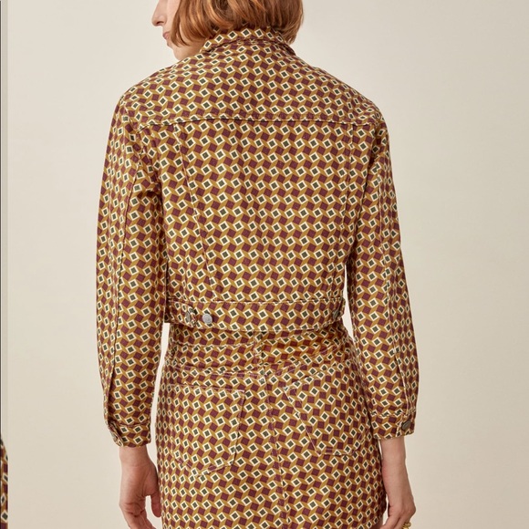 NWT Reformation Cora Shrunken Denim Jacket - Picture 3 of 6